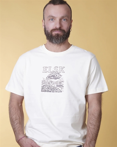 Elsk - Wind Men´s Brushed T-shirt - Off White